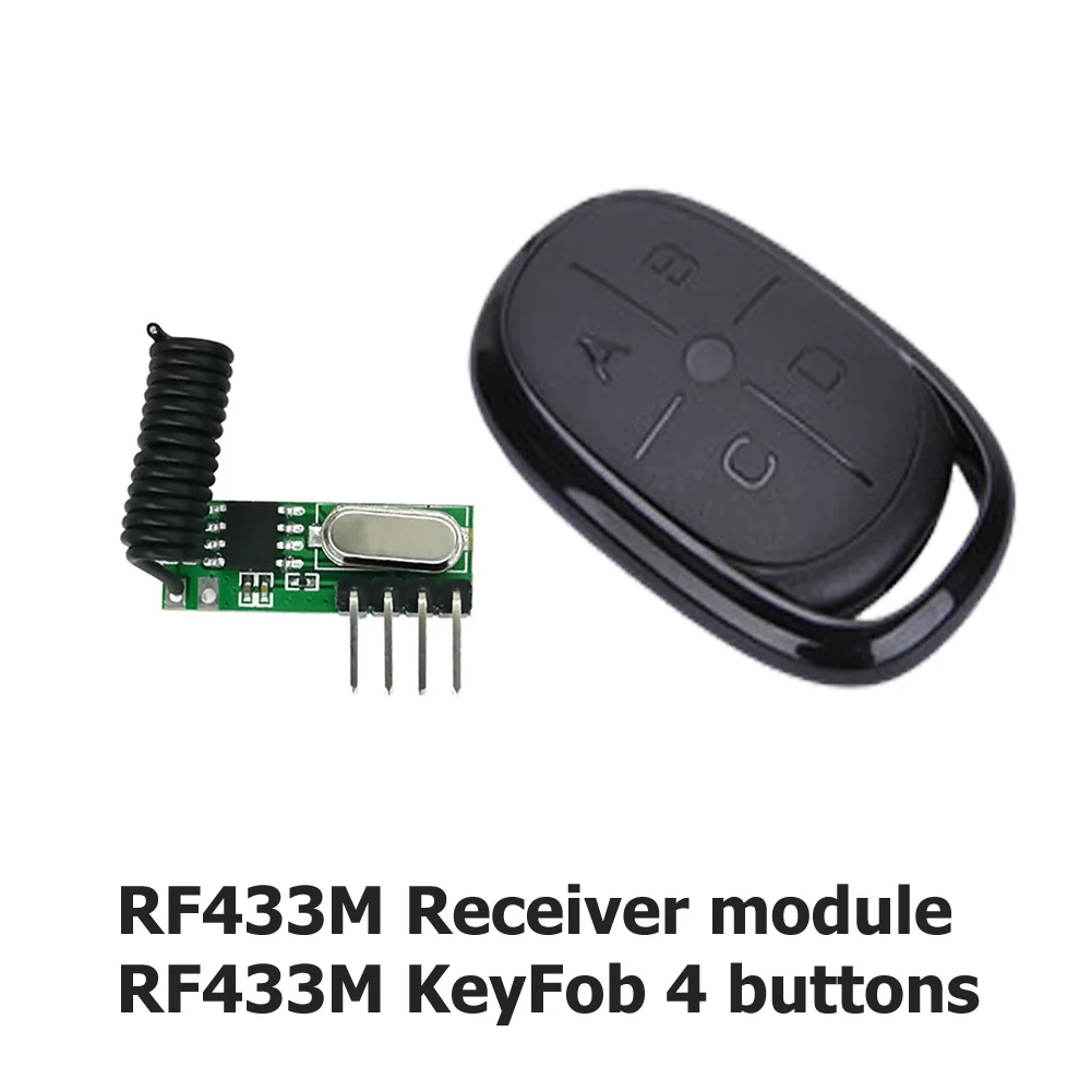 Remote Receiver/Transmitter RF433M/315M module and KeyFob for ASTRA module and ESP32R4