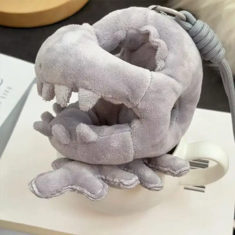 1-10PCS Cute Cotton Dinosaur Skeleton Plush Keychain Mini Bag Charm Removable Outfit Backpack Pendant Funny Stuffed Toy Gift