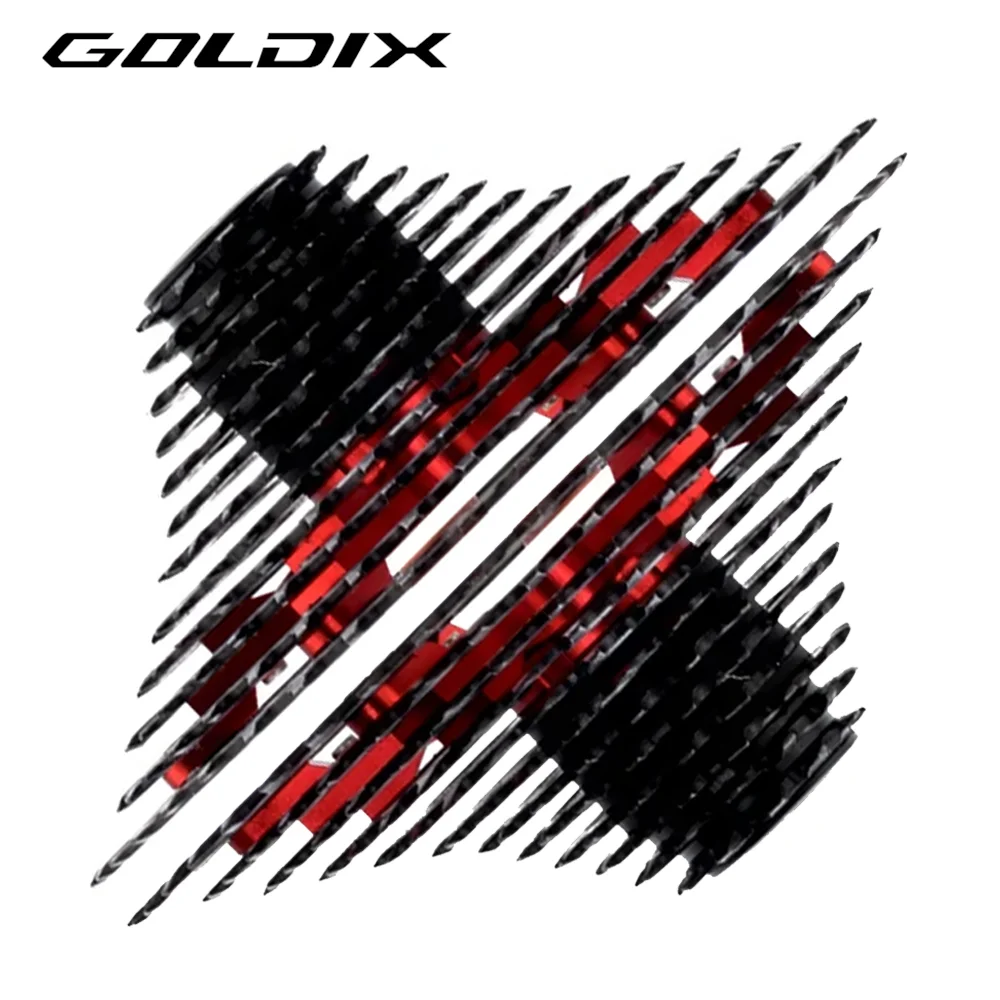 GOLDIX Black MTB Cassete 8/9/10/11/12 Speed 40/42/46/50/50T K7 8/9/10/11/12v Bicycle Freewheel Bicycle Sprocket for Shimano/SRAM