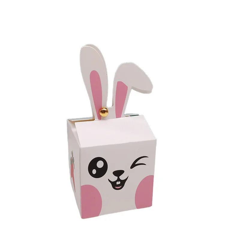 12/24Pcs Cartoon Rabbit Candy Box Happy Easter Kid Baby Shower Chocolate Cake Favor Gift Packaging Boxes Birthday Party Supplies view 6