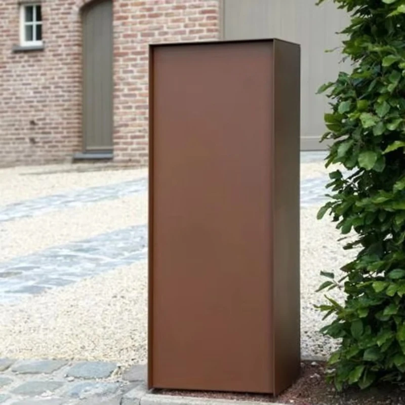 garden decoration waterproof mailbox courtyard metal Colton steel mailbox