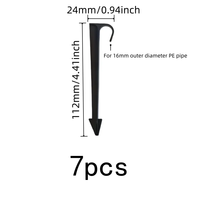 Garden Watering Helper 7pcs Water Pipe Fixing Stake Sturdy No Loose Easy Install For Courtyard/Lawn Drip Hose Stake