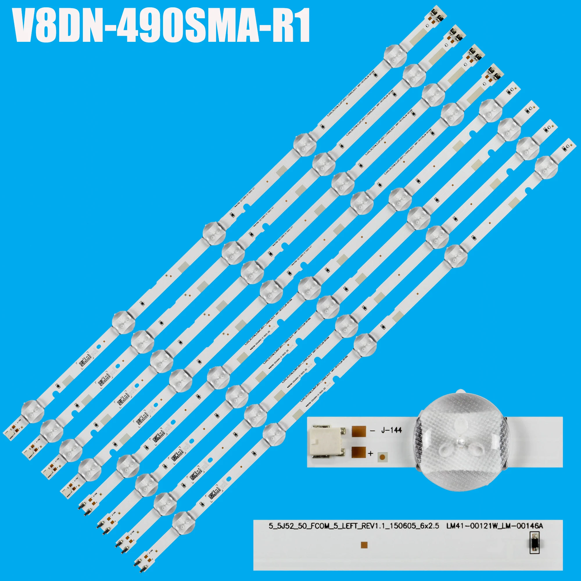 

LED strip For UA49N5100 UE49J5200 BN96-37775A BN96-37774A UN50M5300AF UN50J5000AF LM41-00471A LM41-00470A UN50J5000AFXZA DD02