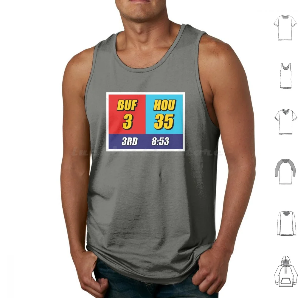 1993 Playoff Comeback Buffalo Vs. Houston Football Tank Tops Print Cotton Houston Buffalo Buffalove 716 Wny Western New