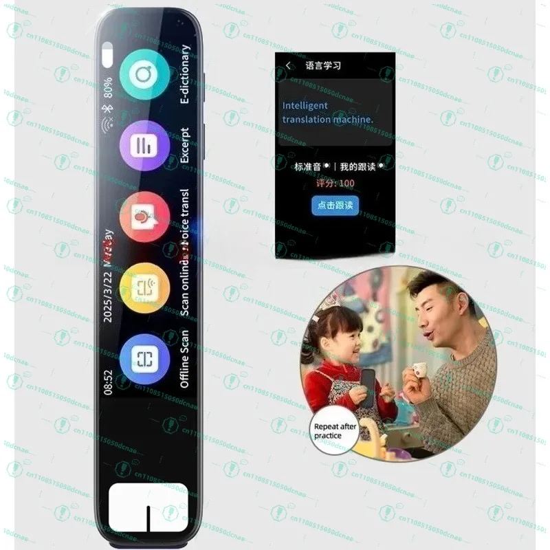 AI Smart Pen Multi-Language Translator Gadget ChatGPT Integration Offline Online for Android Smart Languages Translator Voice