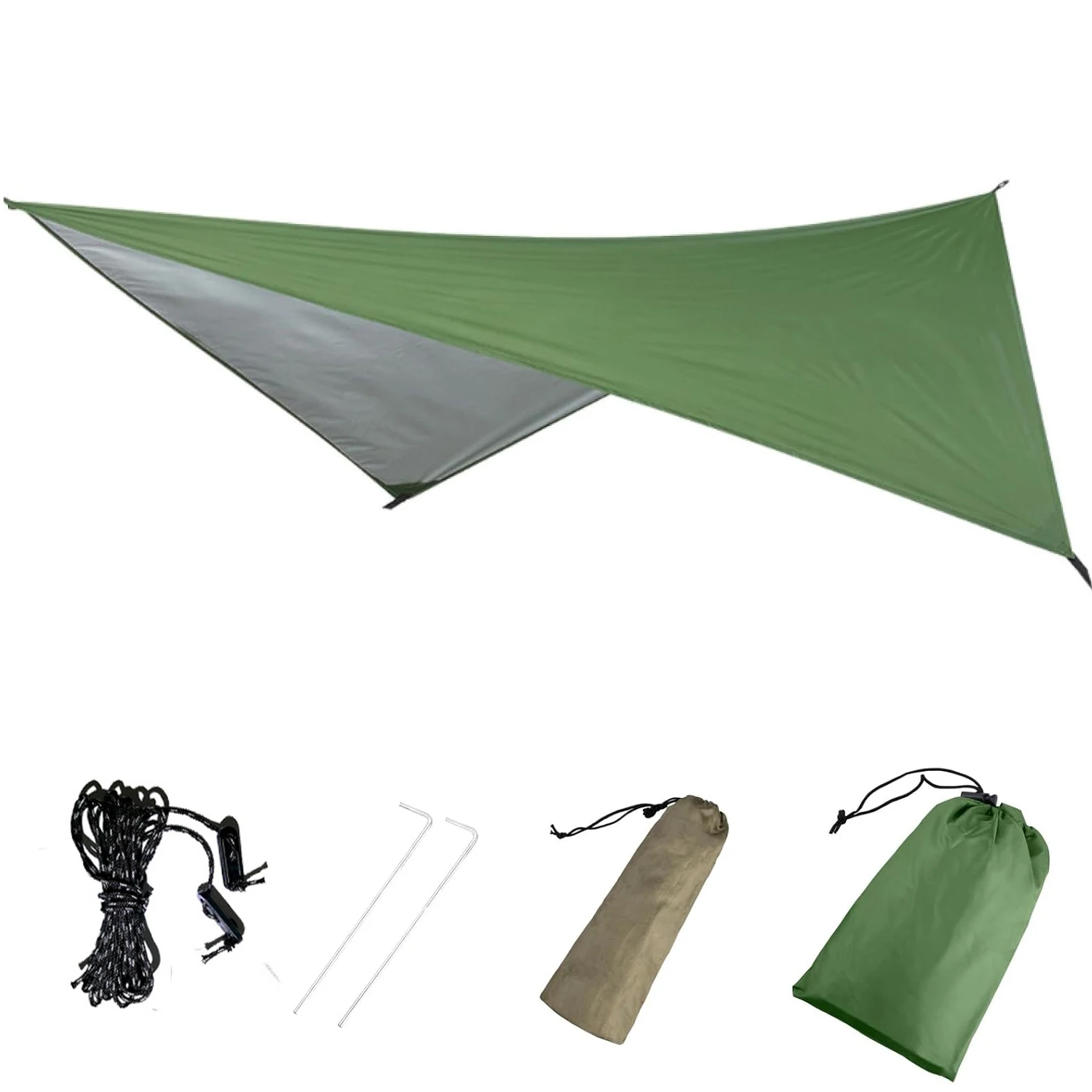 

Lightweight Multi-functional Sun Shelter Awning Tarp for Garden Beach Camping Hammock Rainfly Tarp Canopy Survival Tree Sunshade