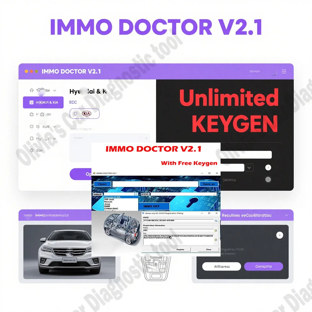 

IMMO DOCTOR V2.1 With Unlimited KEYGEN MULTI BRAND Immo Off obd2 scanner Software ECU Chip Tuning for sim2k MT38 ME 17.9.2 MED17