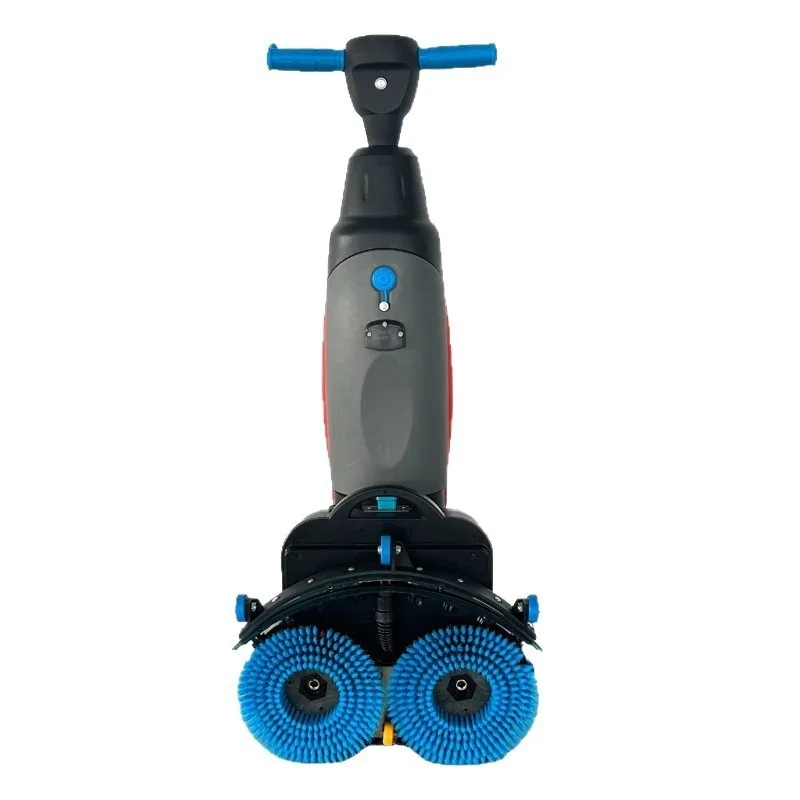 

double brush two-in-one washing machine, restaurant and hotel washing and towing, hand push mopping machine