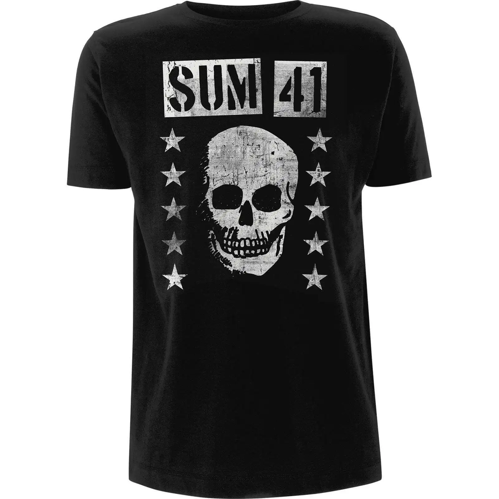 

Sum 41 Unisex T-Shirt: Grinning Skull OFFICIAL NEW