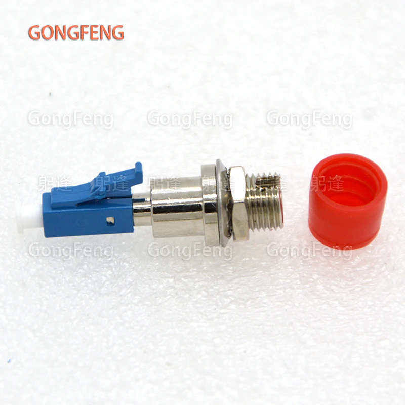 6pcs New Optical Fiber Adapter Connector LC UPC Male -FC UPC Female Metal Flange Coupler Low Price Wholesale