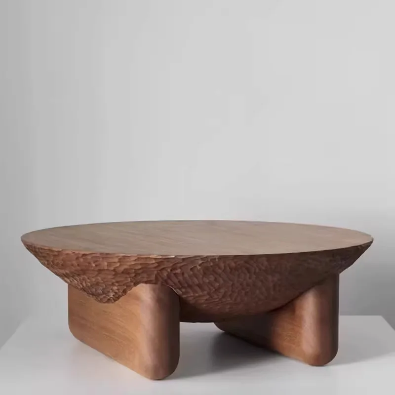 

✘x Designer Vintage Lamp Fixtures Luxurious Wabi-sabi Style Solid Oak Coffee Table Set Suitable for Living Room Side Tables&