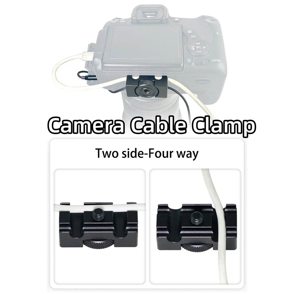 Metall HDMI Kabel Klemme DSLR Draht Schloss Fotografie Clip Rig für Stativ Sony Canon Nikon Video Monitor Kamera Käfig Zubehör