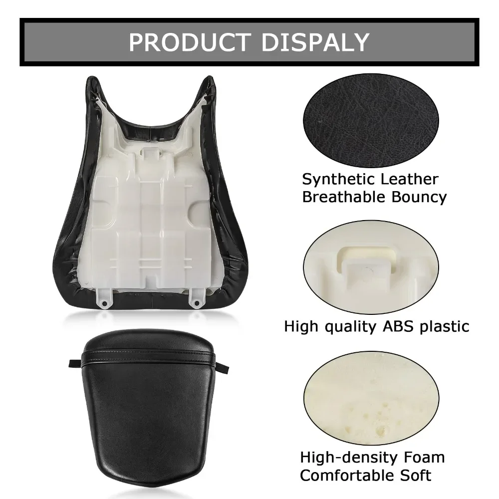 Motorcycle Accessory Front Rider Driver and Rear Passenger Seat Pillion Cushion For Yamaha YZF R6 2003 2004 2005