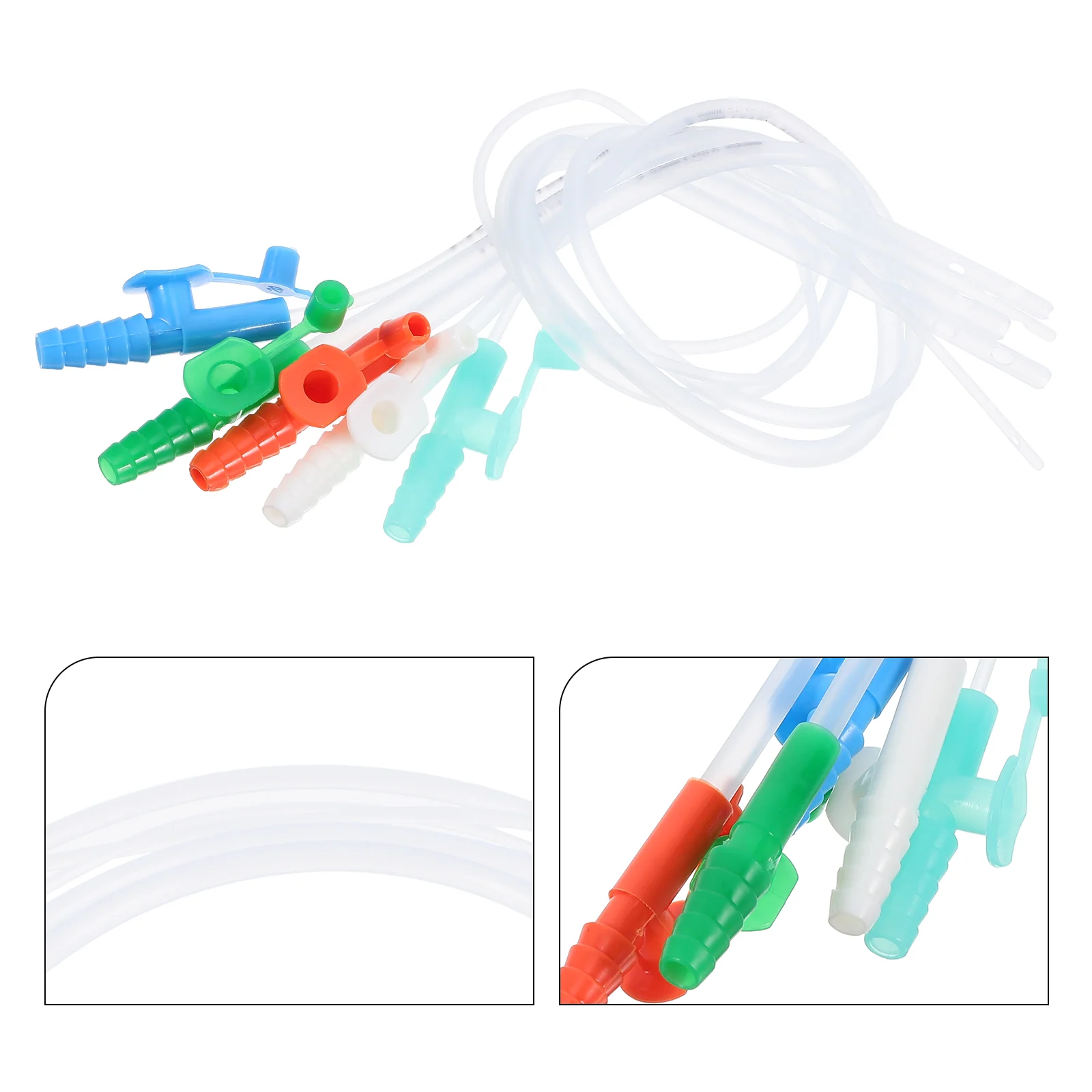 10 Pcs Silicone Suction Tube Catheter Tubing Catheters for Women Adult Mucus Removal Device Kids Toddler Phlegm Conduit