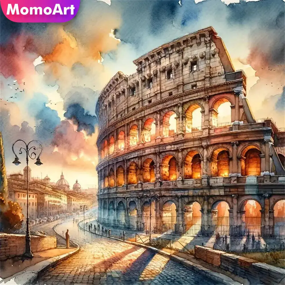 Momoart Ayı Elmas Mozaik Hayvan Tam Yuvarlak Elmas Boyama Ay Nakış Yeni Varış El Yapımı Hobi