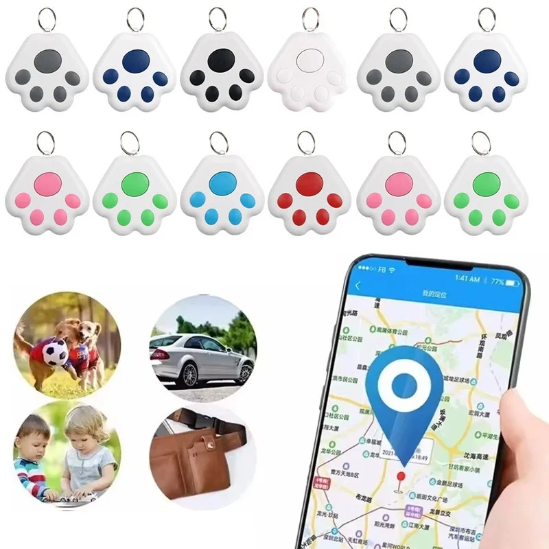 Smart GPS Tracker Key Kids Bag Finder Locator Cat Shape Bluetooth Tracker Device Anti-lost Reminder For IOS/ Android Accessories