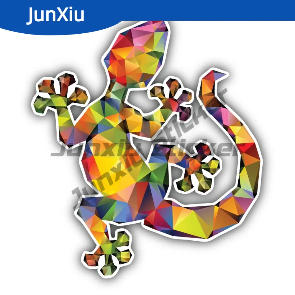 

Gecko Geometric Sticker Exterior Accessories Cover Scratches Decoration For Car Laptop Trolley Case Motorcycle Helmet Car Bumper