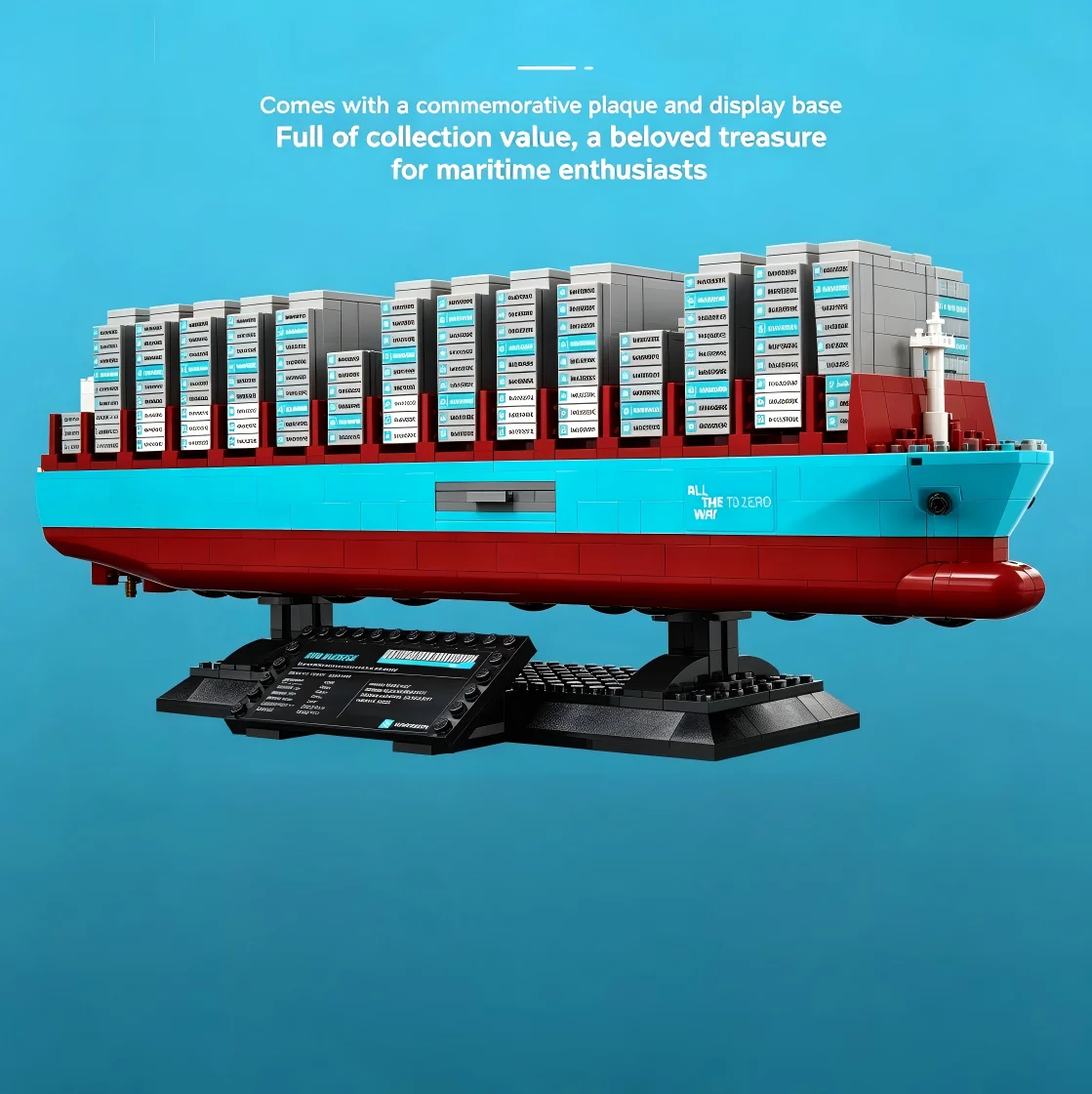 2026New 1516PCS 40955 Large Dual-Fuel Container Ship Building Blocks DIY Craft Model Holiday Gifts Home Corner Display Ornament