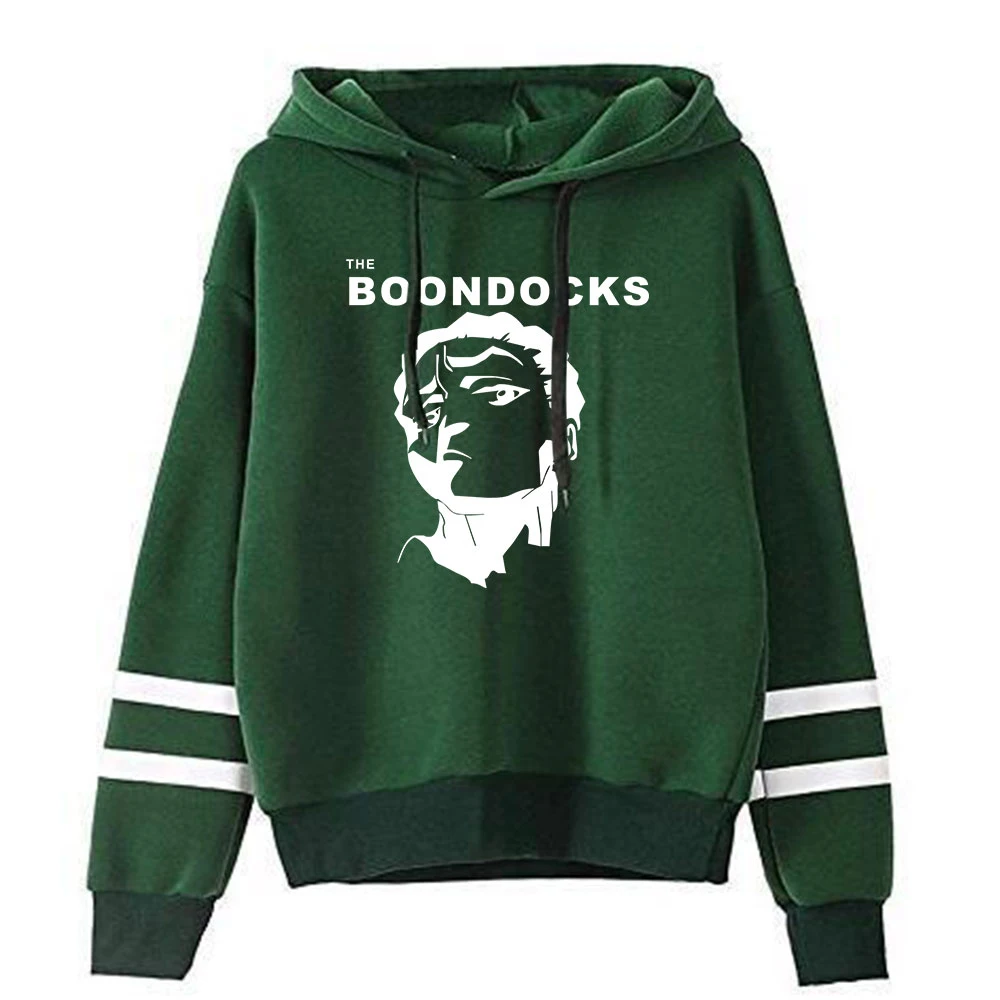 The Boondocks Hoodies For Men Women Long Sleeve Oversized Hooded Sweatshirts Casual Unisex America Cartoon The Boondocks Clothes