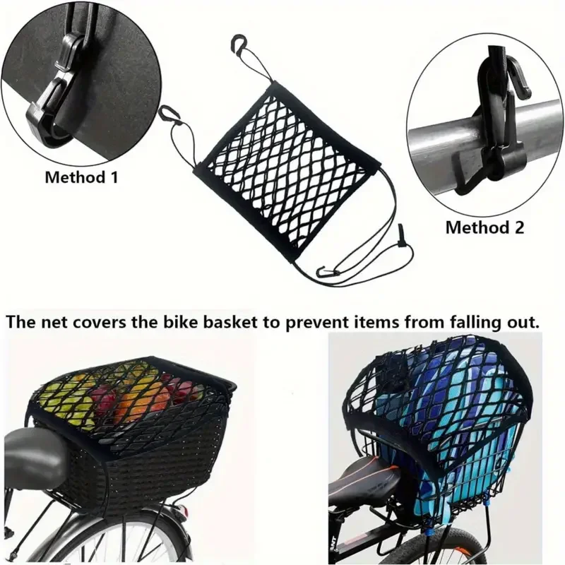 Motorcycle Cargo Net Bike Scooter Mesh Storage Bag Motorcycle Luggage Net Hook Hold Bag Moto Net Mesh