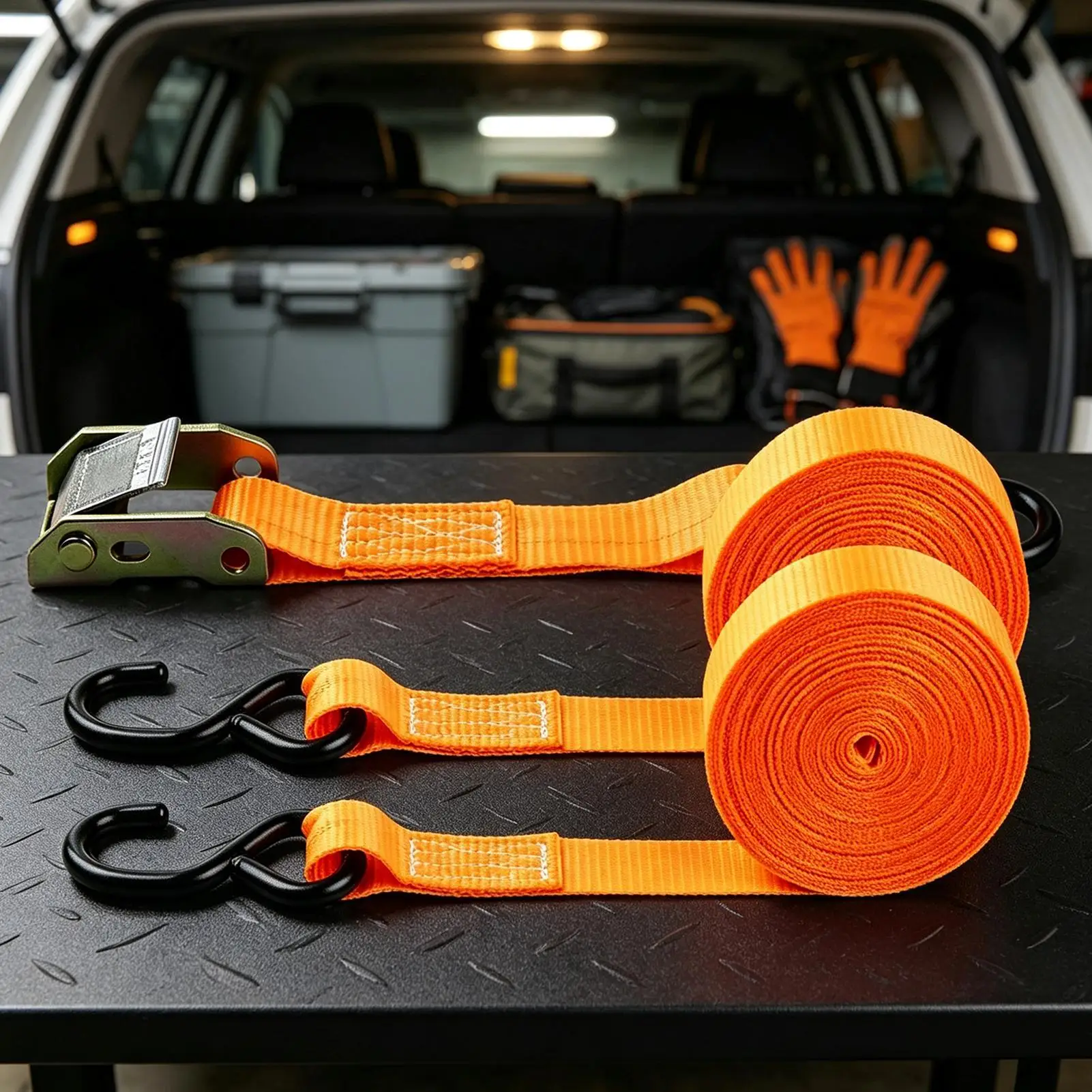 Buckle Tie Down Belt Cargo Straps For Bike With Metal Buckle Tow Rope Strong Ratchet Belt For Luggage Transport