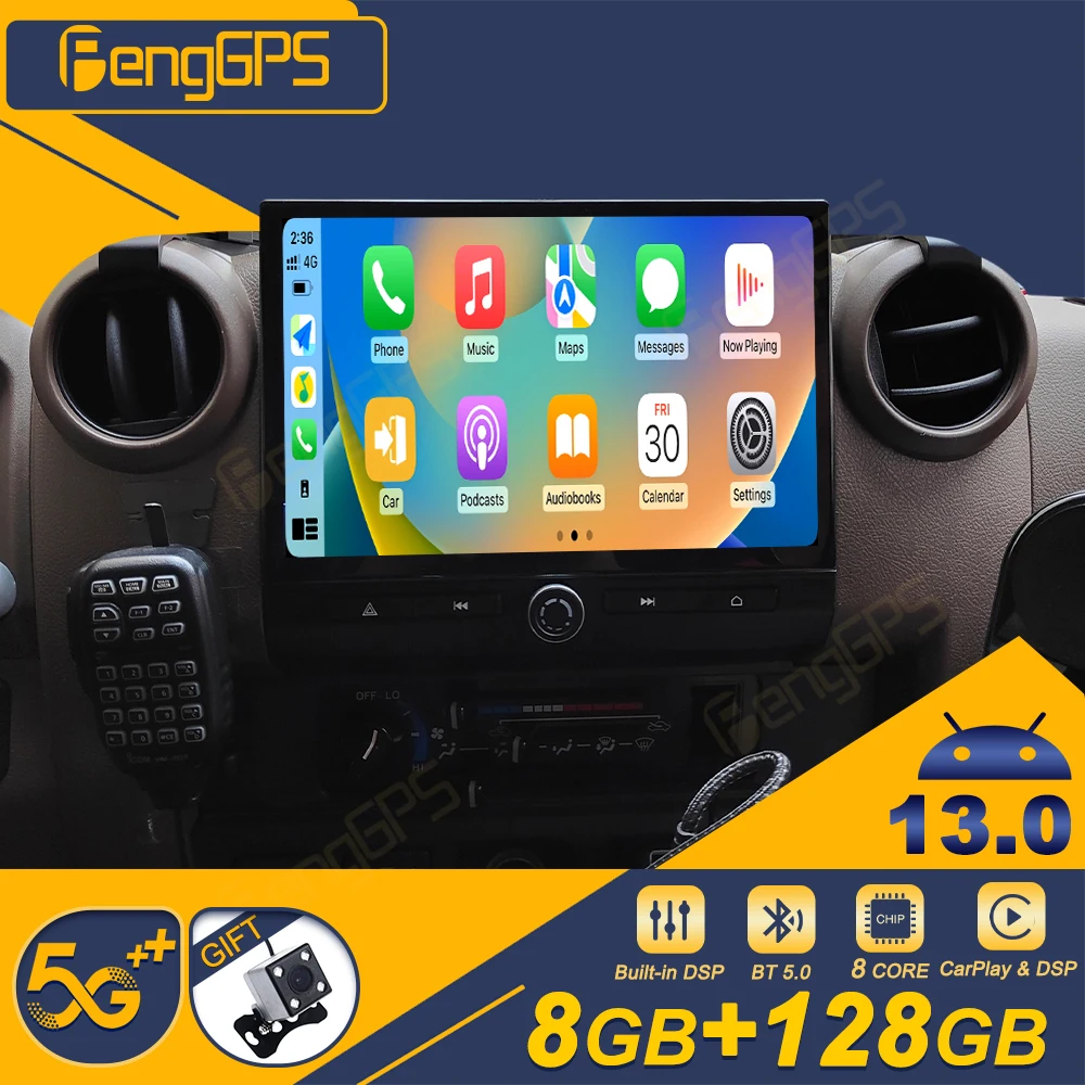 12,26 Zoll Android 13 CarPlay Autoradio für Toyota Land Cruiser Pickup 71 76 78 79 2008-2023 Touchscreen Multimedia Player GPS