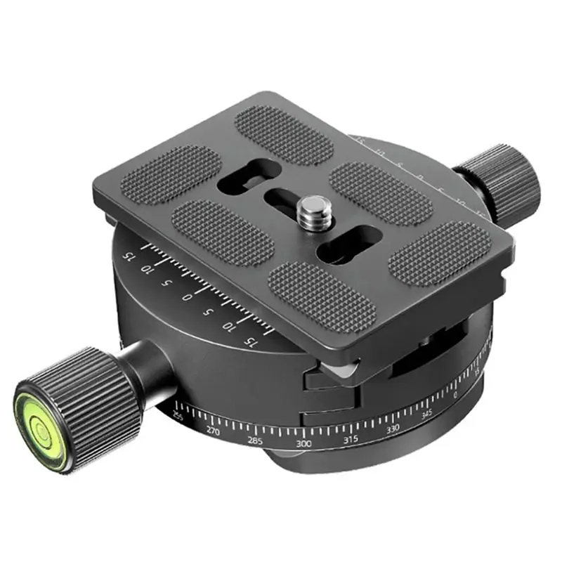 Appareil photo reflex numérique universel A98Z 360 °   Plaque de fixation rapide panoramique rotative pour trépied, base de photographie à dégagement rapide