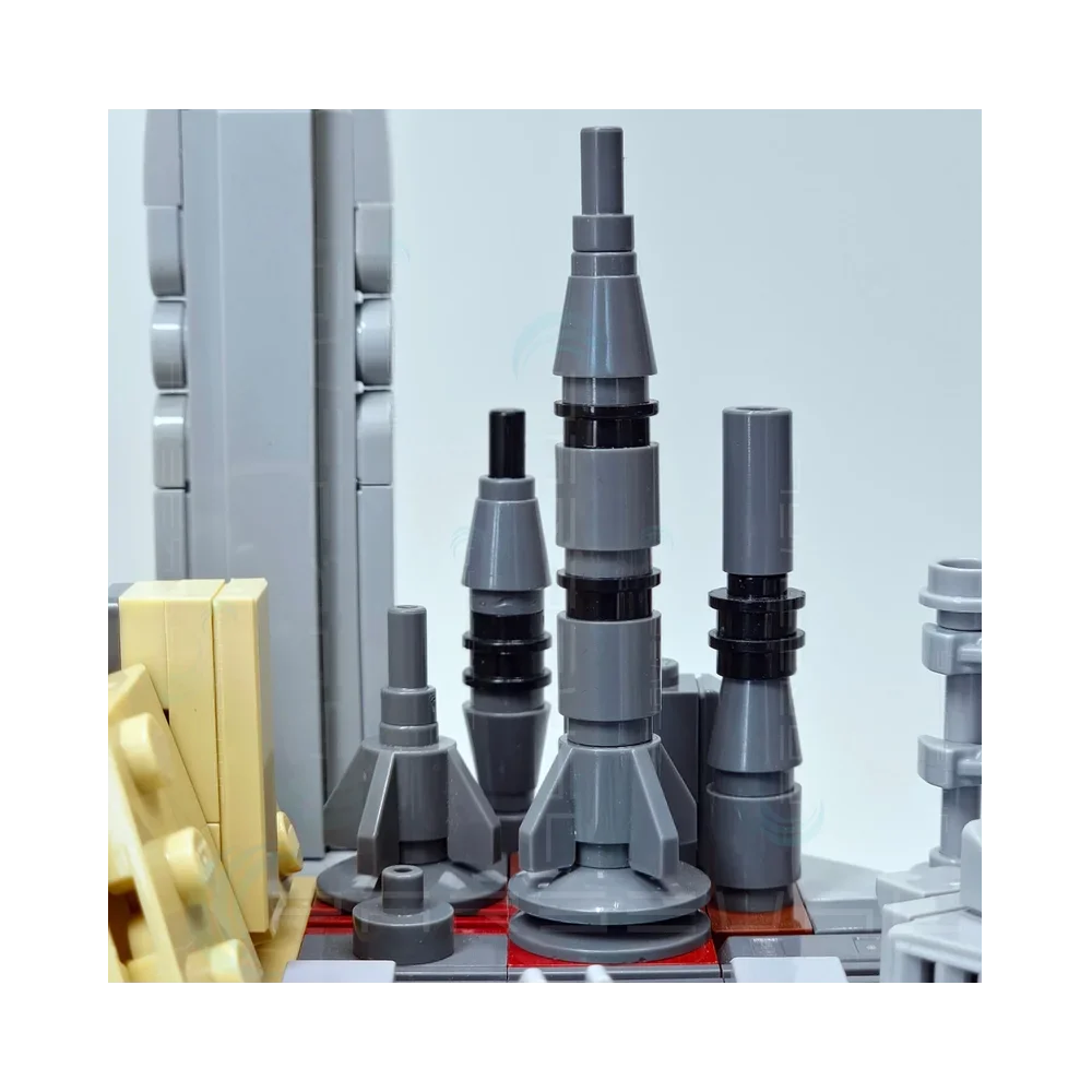 1724PCS MOC Building Blocks Space wars The Capital Architecture Skyline Set Street View Architecture Bricks Kids Toys Gift