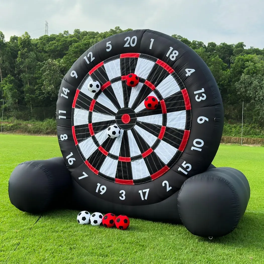 

Giant Outdoor Soccer Ball Support Inflatable Soccer Darts Board With Frame For Inflatable Kick Dartboard Sport Game