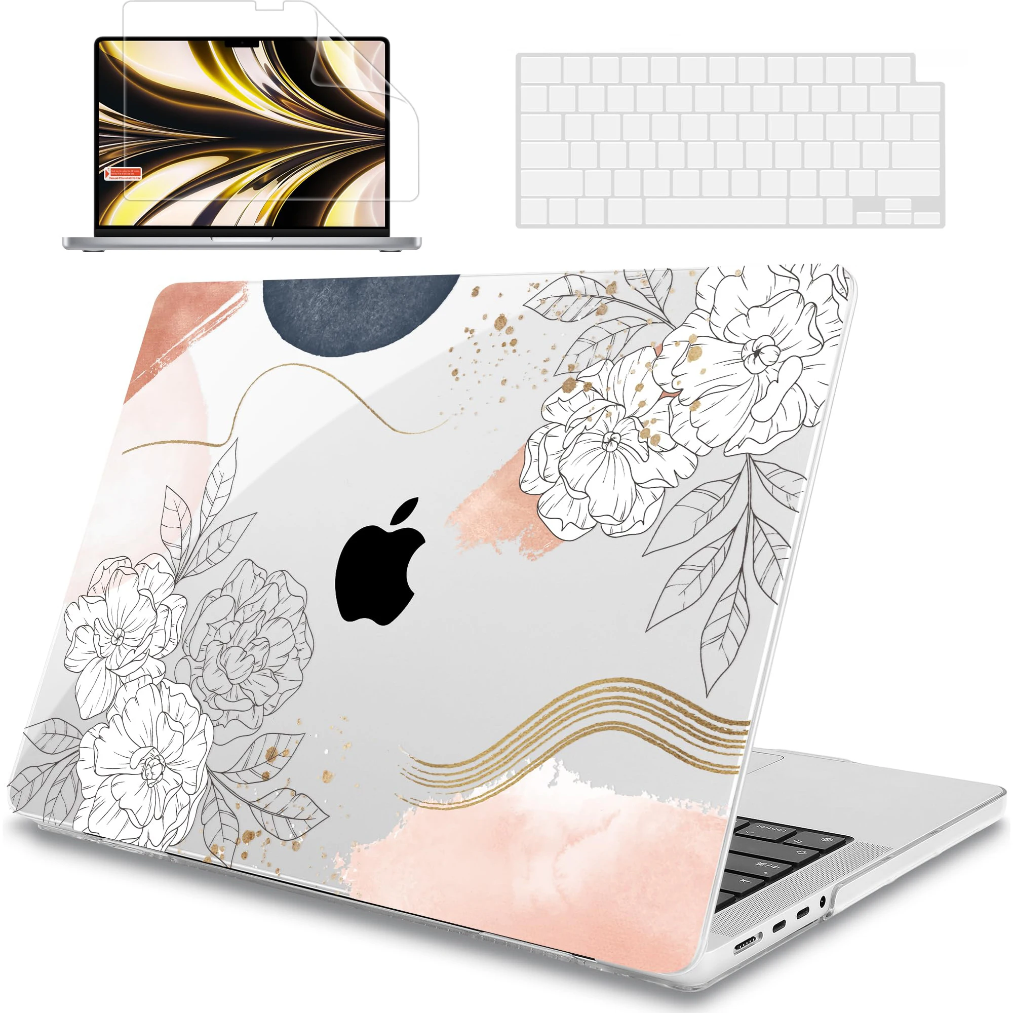 

Case for MacBook Pro 14 16 13 Inch M3/M2/M1 Pro/Max Chip Case A2991 A2780 A2485 A2442 A2779 A2992 (2023 2022 2021) for MacBook