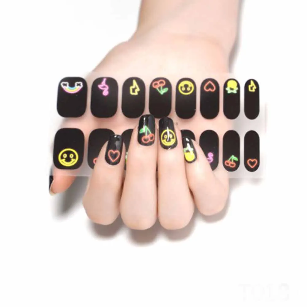 Naklejki na paznokcie 3D z kryształkami, pełne pokrycie, wodoodporne, samoprzylepne, naklejki do paznokci DIY, akcesoria do zdobienia paznokci.