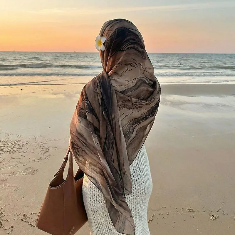 

Мягкий дышащий хиджаб-шарф, исламский тюрбан, полностью закрывающий шею, длинная повязка на голову, однотонная подшапочка-боннет, модный головной убор для женщин