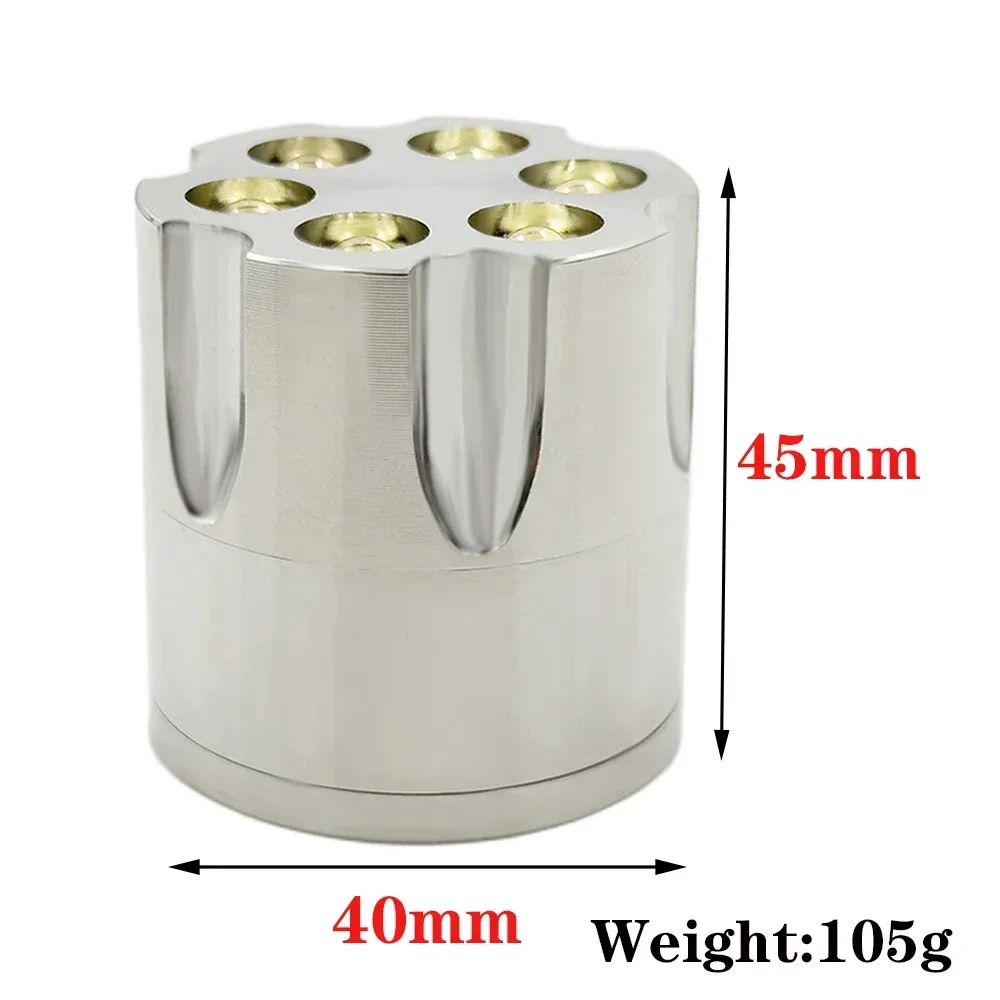 Moedor de metal 3 camadas de ervas 40mm liga de zinco Heab Grinder triturador de grama mão Muller