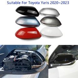 Car Accessories For Toyota Yaris 2020~2024 Rearview Mirror Cover Reverse Mirror Shell Mirror Case Housing