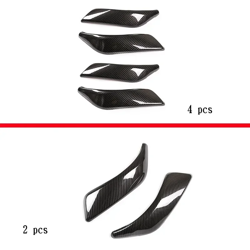 For BMW 1 2 Series F20 F21 F22 F23 2012-2018 ABS Carbon Fiber Car Inner Door Armrest Handle Trim Cover Interior Car Accessories