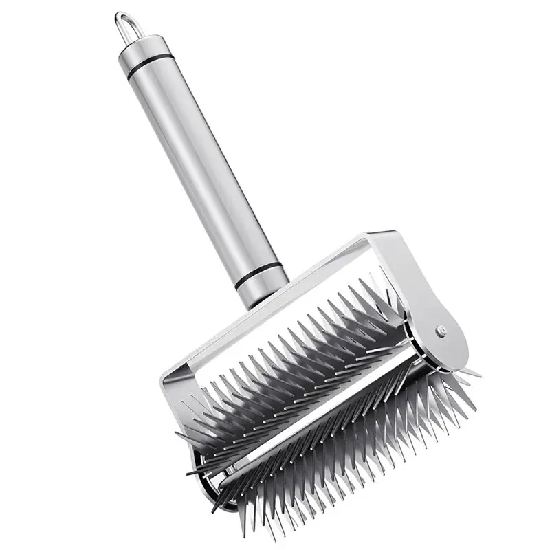 KSOL Freeze Drying Pin Roller for Blueberries Stainless Steel Honey Uncapping Roller Pizza Tool Dough Punch