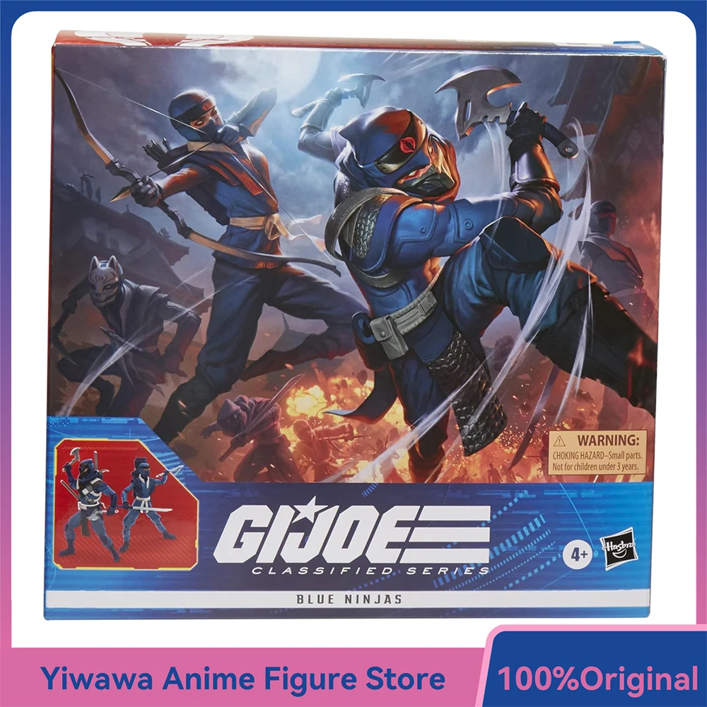 

[В наличии] Hasbro G.I. Joe Classified Series Blue Ninjas, набор из 2 упаковок, 15 см, эксклюзивная аниме-фигурка, коллекция моделей, игрушки