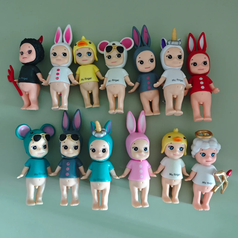 3-10Pcs Genuine Jupiter Love My Happy Angel Nake Body Baby Cupido Kewpie Doll PVC Figure Rare Limite Toy Gift for Kid Boy Girl