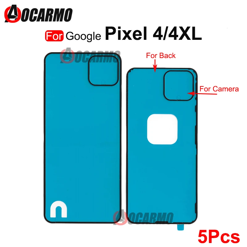 5Pcs Back Frame Sticker Rear Cover Bracket Tape Glue with Camera Lens Adheisve For Google Pixel 4 XL 4XL Replacement Part