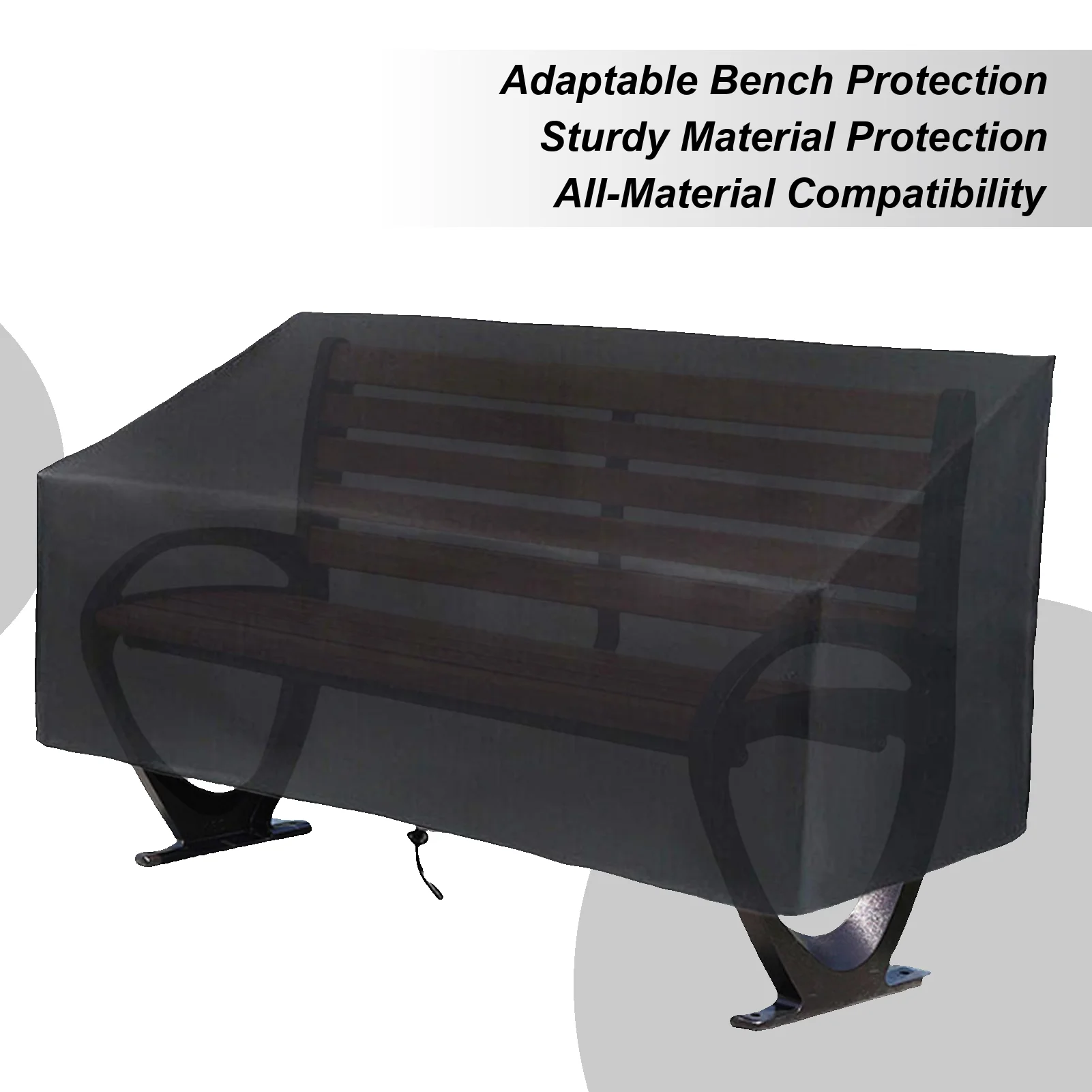 

Чехол для уличной скамейки, чехол для мебели для патио, защита от пыли, водонепроницаемый чехол для стула, ткань Оксфорд, чехол для садовой скамейки
