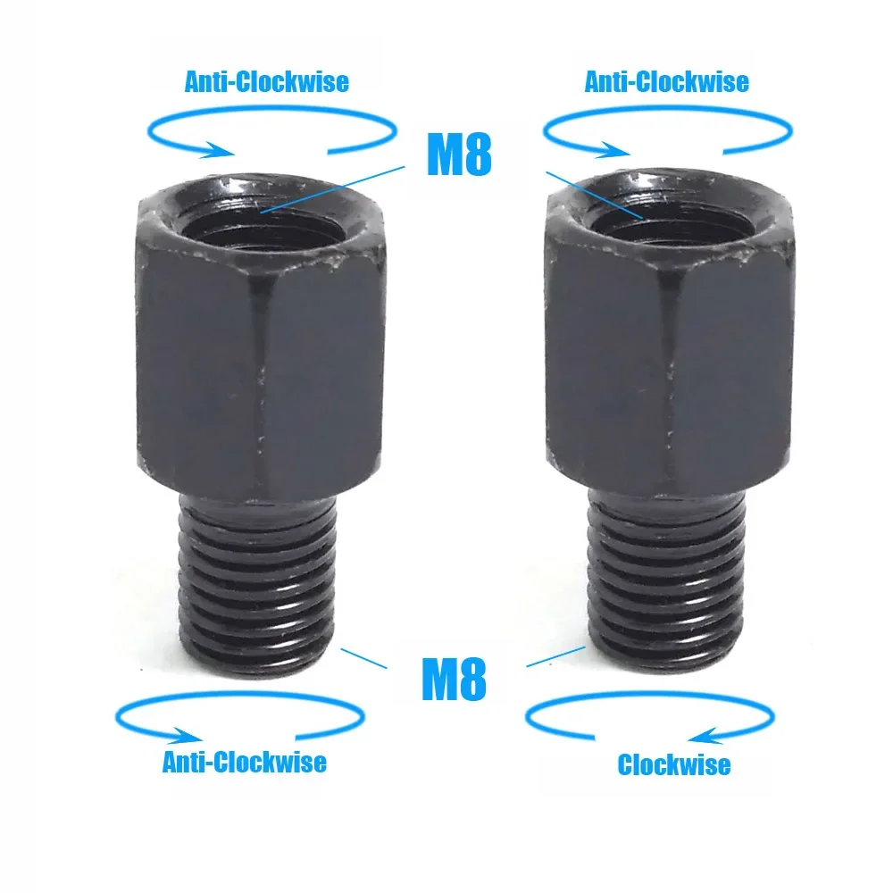 Motorcycle Mirror Adapters for M10 and M8 Rearview Mirrors