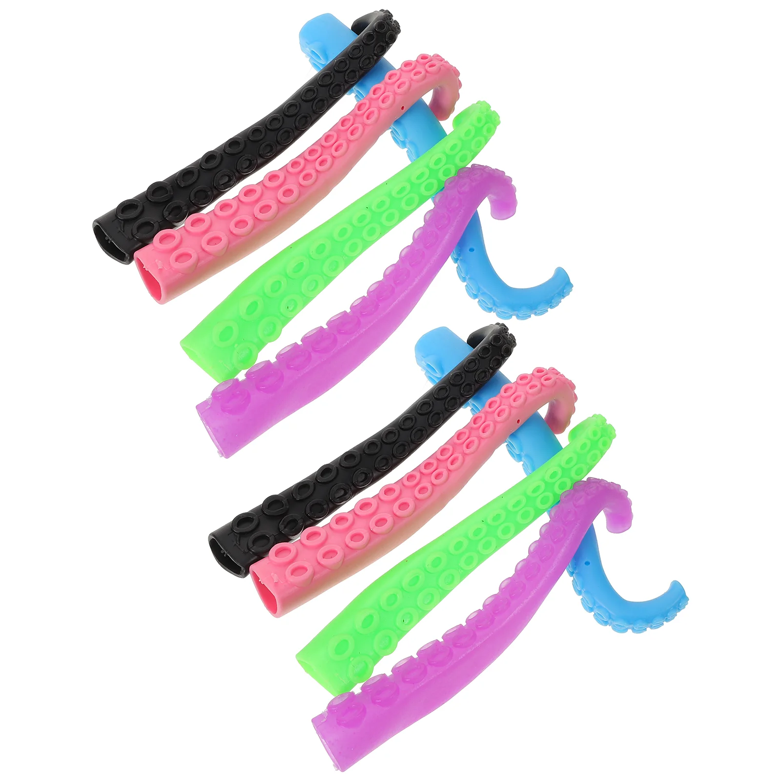 10 Pcs Octopus Finger Cots Long-lasting Toys Fingertip for Kids Christmas Socks Attractive Tentacle Puppets Creative