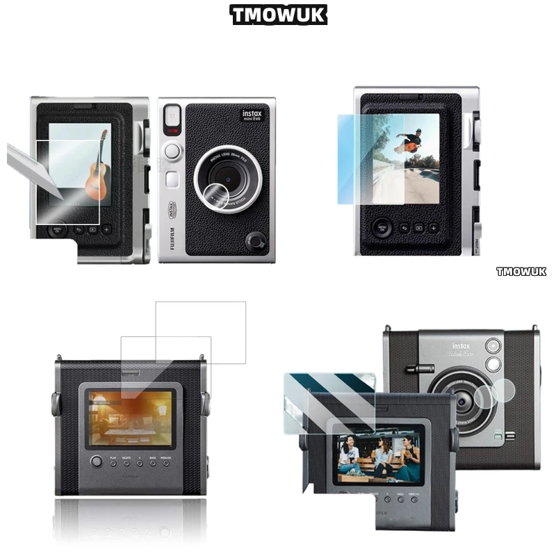 For Fujifilm Instax WIDE EVO Mini Evo: Precision-Installed Tempered Glass Screen Film, 9H Hardness, Anti-Scratch, HD Clear LCD P