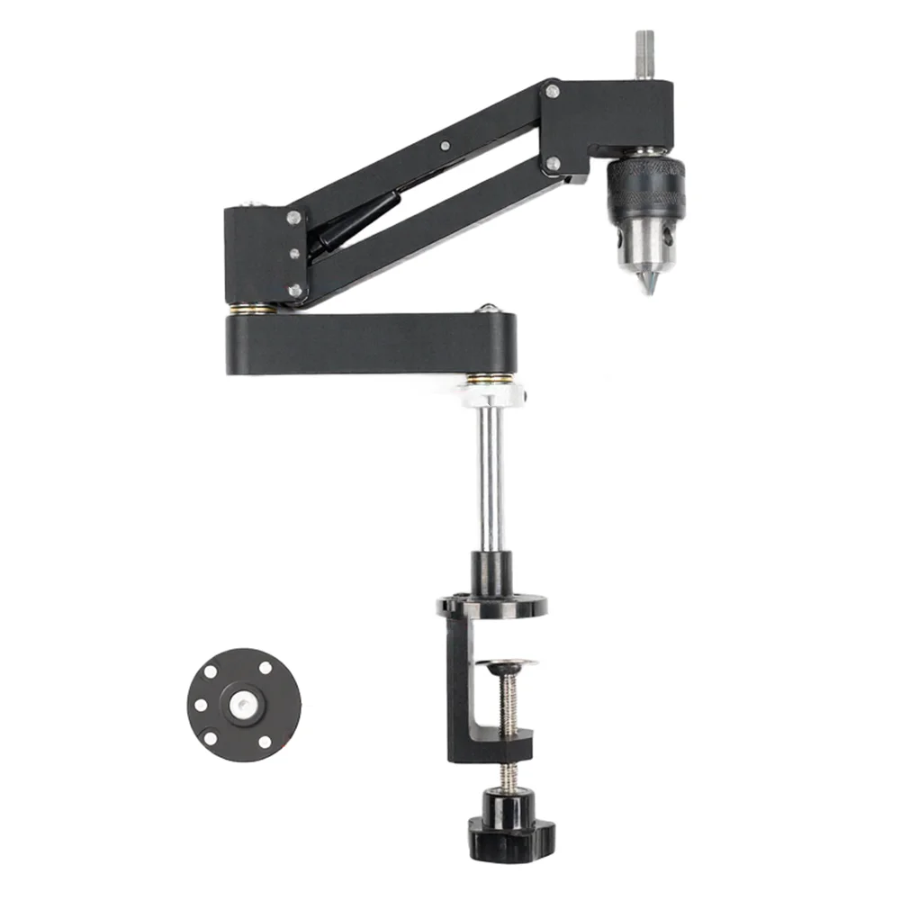 Aluminum Alloy Tapping Cantilever Bracket For Hand Drill Horizontal Vertical Drilling Support Tool Home Workshop Equipment