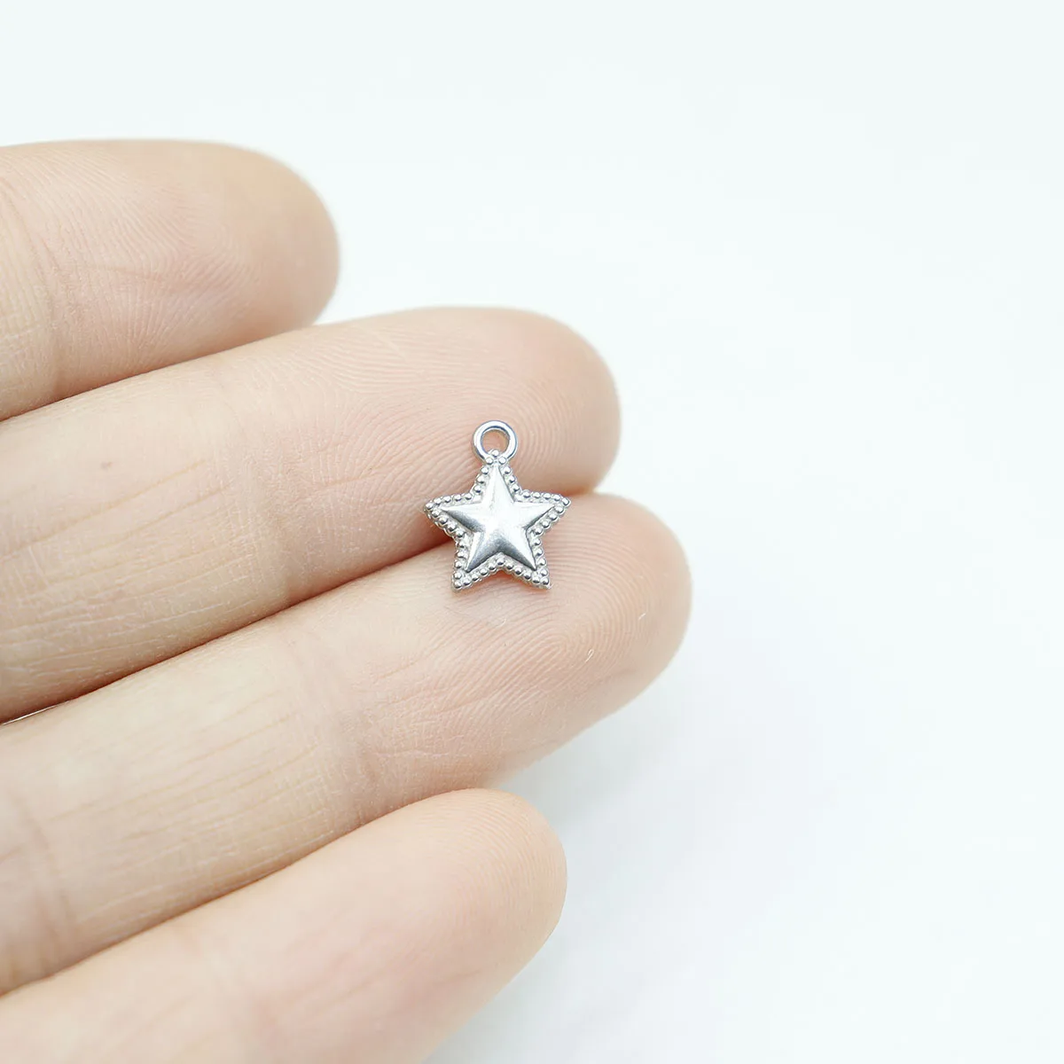 5pcs Casting Stainless Steel Star Moon Coin Charms Pendant DIY Handmaking Necklace Earrings Fashion Jewelry Accessory PVD Plate view 3
