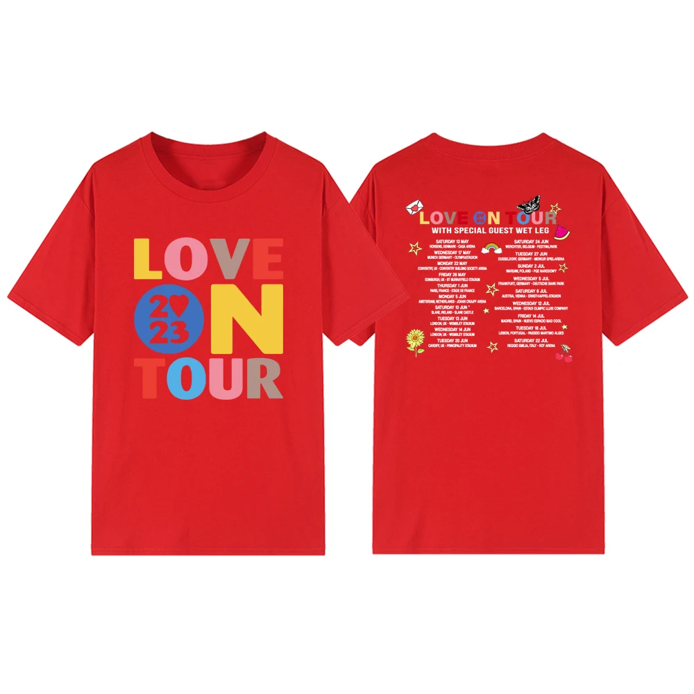 Love on Tour 2023 T Shirts HS Concert Tee Music Lover T-shirt Unisex Graphic Tees Short Sleeve Love on Tour Merch Streetwear Top