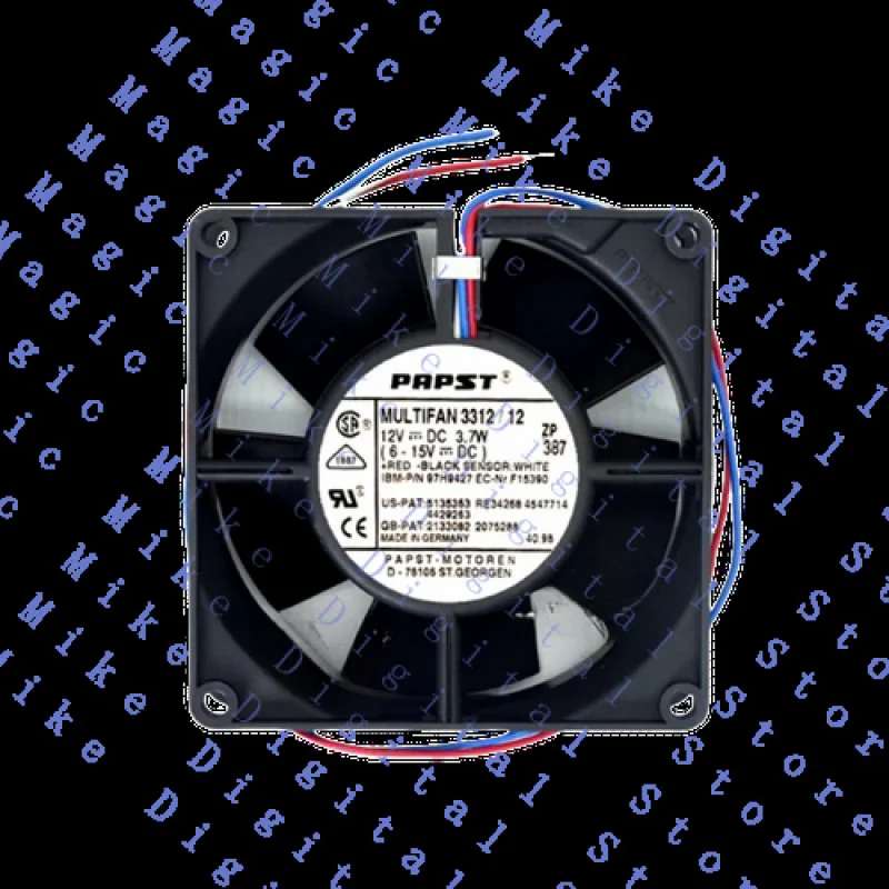 

H 1/шт 3312/12 12 В 3,7 Вт Осевой вентилятор охлаждения с осевым потоком