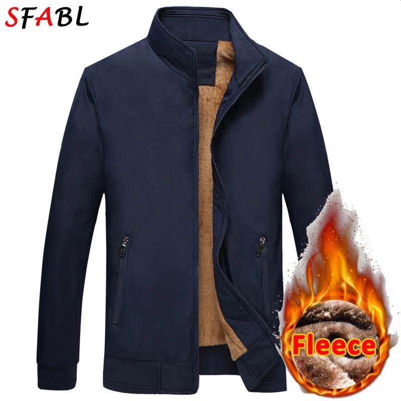 Plus Size 7XL 8XL Thermal Fleece Lining Men\'s Winter Jacket Luxury Casual Thick Warm Winter Jackets for Men Windbreak Parka Coat