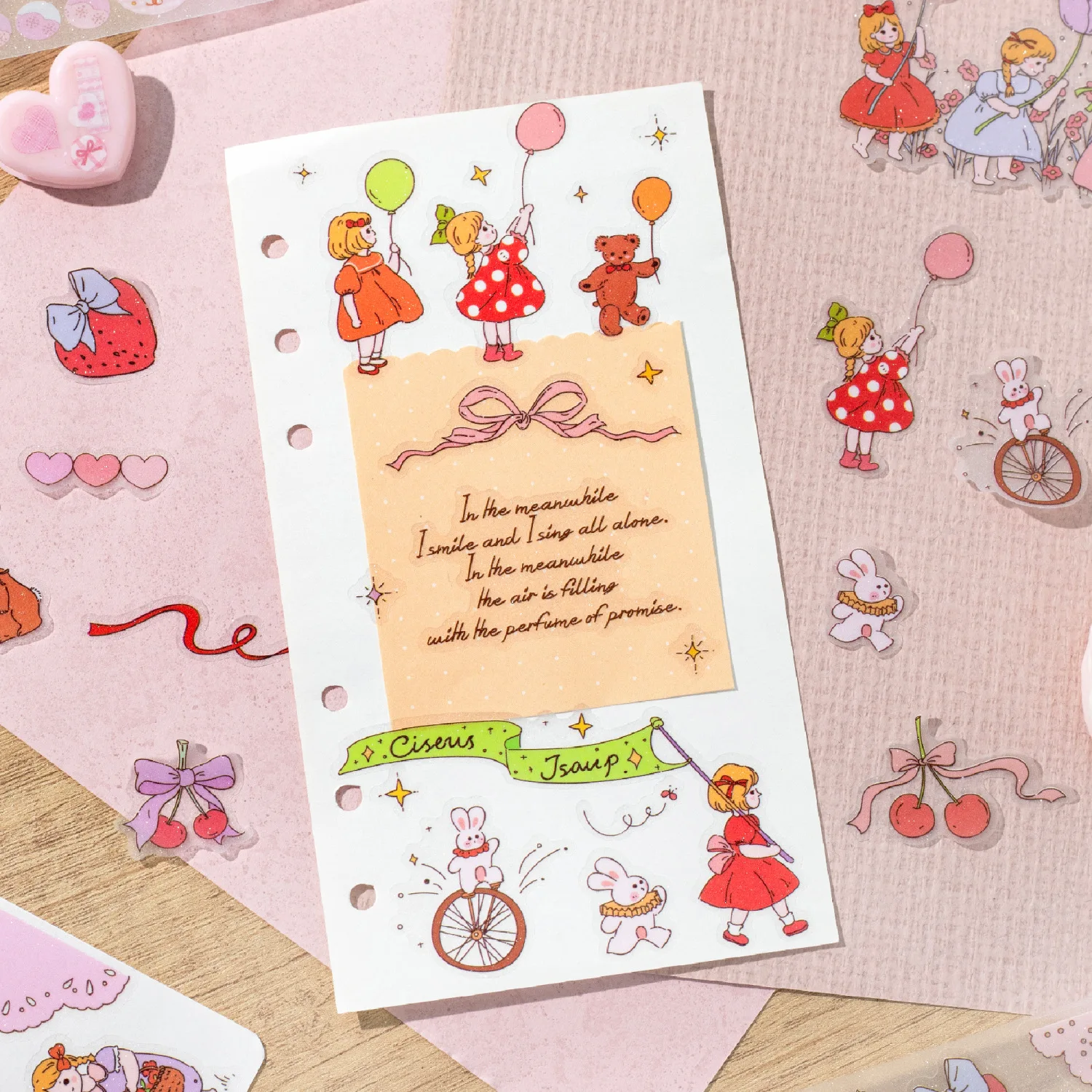 1 Buah/1Lot Pita Perekat Dekoratif Stiker Scrapbooking Kertas DIY Buku Tempel Kotak Manis Dongeng