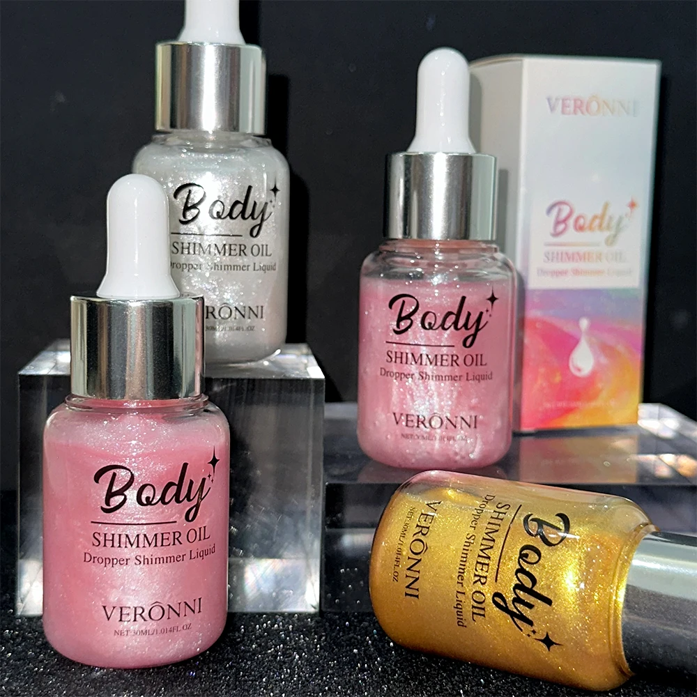 3 Colors Shimmer Liquid Highlighter Long-lasting Face Body Brightening Liquid Glitter Music Festival Party Makeup Accessories